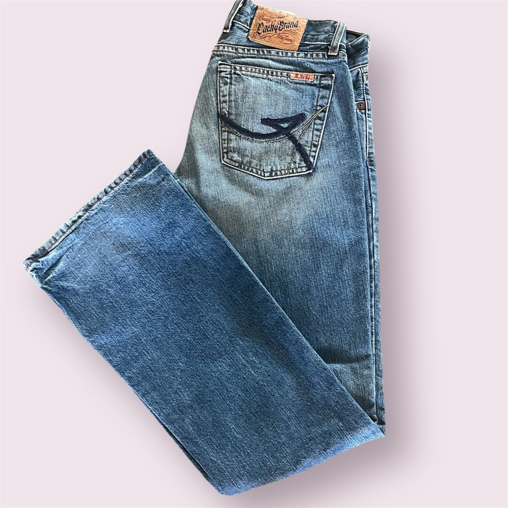 Vintage Women’s Y2K  Lucky Jeans, Sweet Dream, Bootcut, Distressed, 2/26
